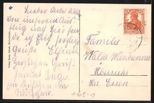 AK Hilchenbach, Bahnhof Vormwald mit Bergen