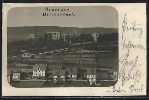 AK Hilchenbach, Teilansicht des Ortes und Umgebung