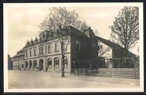 AK Grüna i. Sa., Blick auf das Hotel Claus