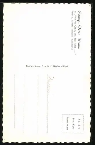 AK Musikerin Conny Froboess und Peter Kraus feiern Silvester