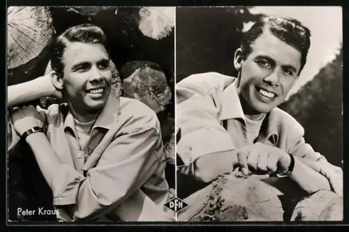 AK Peter Kraus in Immer die Radfahrer