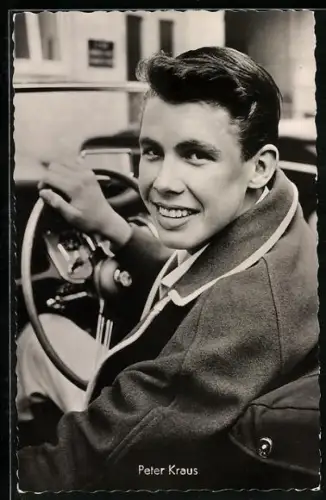 AK Peter Kraus als Autofahrer