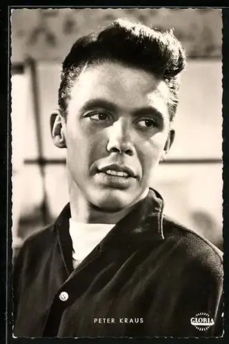 AK Schauspieler Peter Kraus schwarzweiss