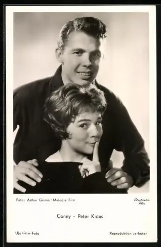 AK Musikerin und Schauspielerin Conny mit Peter Kraus