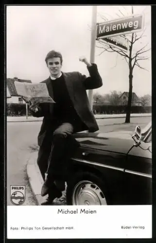 AK Michael Maien mit Auto am Maienweg