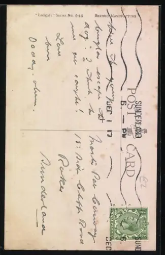 Künstler-AK sign. Ernest Noble: Wachhund erwischt einen kleinen Räuber