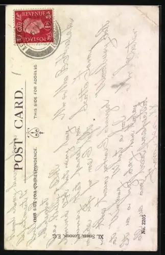 Künstler-AK Donald McGill: Frau droht einer Anderen, I`m too much of a lady to say vulgar things...