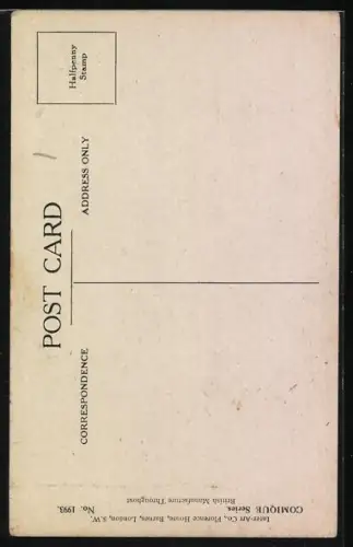 Künstler-AK Donald McGill: Pfarrer ruft die Gemeinde zu Spenden auf