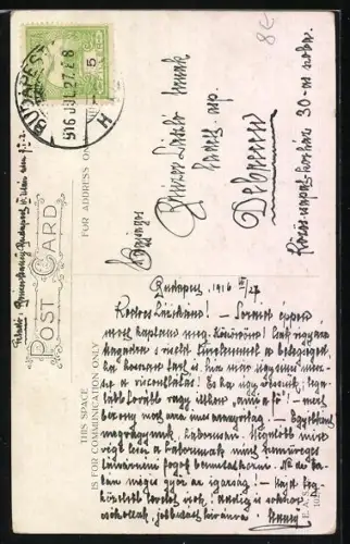 Künstler-AK Luis Usabal: High spirits, Junge Frau mit Mann im Zylinder