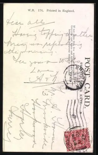 Künstler-AK Donald McGill: Mann sitzt mit Bierkrug und Zigarre in der Kneipe