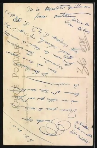 Künstler-AK Griff: Holländerin und ihr Mann im Schlafzimmer