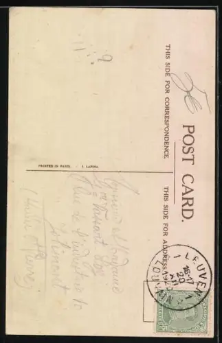 Künstler-AK Right: Zwei Kinder an einer Klippe