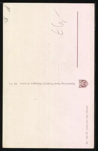 Künstler-AK Franz Jüchtzer: Zwei Kinder mit einer Puppe