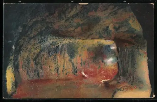 AK Saalfeld, Die Feengrotten, Linke Quellgrotte