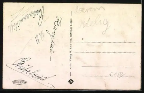 AK Rübeland /Harz, Baumannshöhle, Säulenhalle