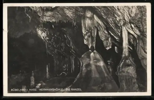 AK Rübeland i. Harz, Hermannshöhle, Die Kanzel