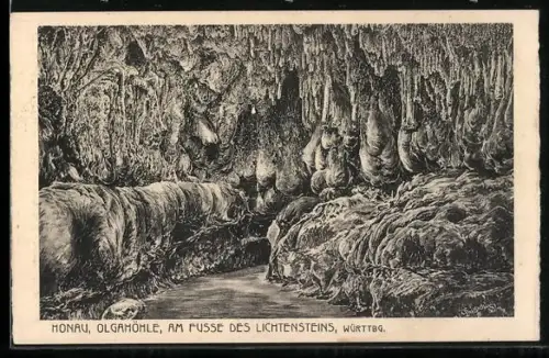 AK Honau, Olgamühle am Fusse des Lichtensteins