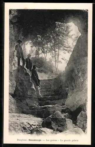 AK Sassenage /Dauphiné, Les grottes, La grande galerie