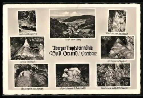 AK Bad Grund, Iberger Tropfseinhöhle, versch. Ansichten