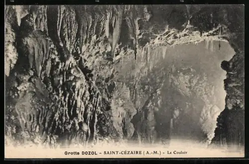 AK Saint-Cézaire /A.-M., Grotte Dozol, Le Couloir