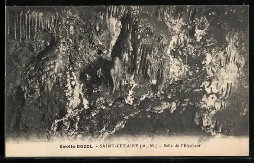 AK Saint-Cézaire /A.-M., Grotte Dozol, Salle de l`Éléphant