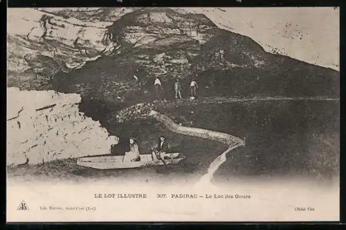 AK Padirac, Le Lot Illustré, Le Lac des Gours, Höhle