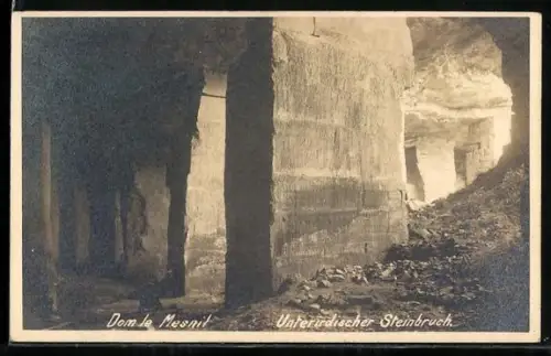 AK Dom le Mesnil, Unterirdischer Steinbruch