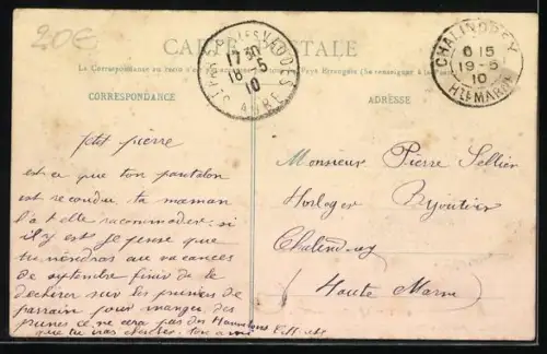 AK Troyes, Inondation du 23 janvier 1910, La Place des Charmilles