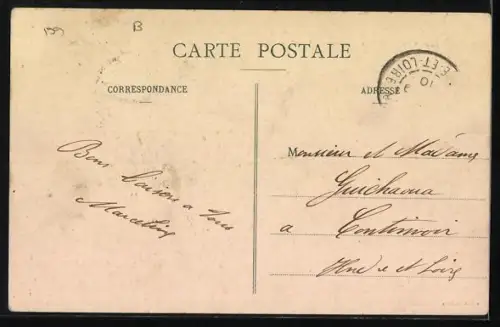 AK Colombes, La Plaine submergée au Boulevard d`Achères, crue de la Seine 1910