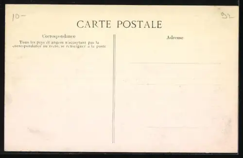 AK Colombes, Crue de la Seine 1910, Route de Gennevilliers inondée