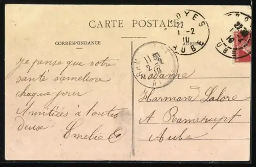 AK Troyes, Quartier de Filliard pendant l`inondation du 22 janvier 1910