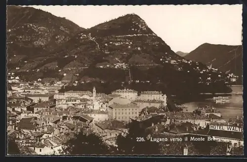 AK Lugano, Panorama verso il Monte Bré