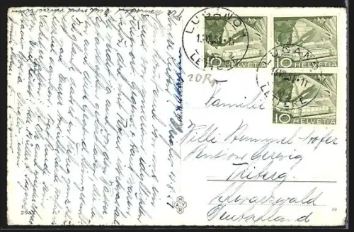 AK Origlio, Teilansicht, Uferpartie, Panorama