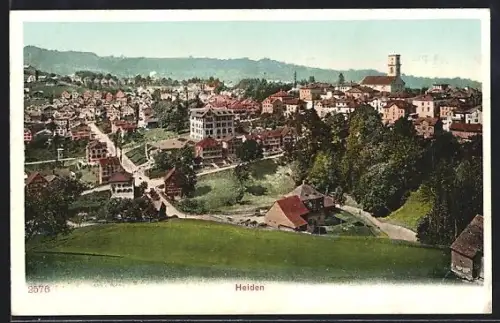 AK Heiden, Ort von oben aus