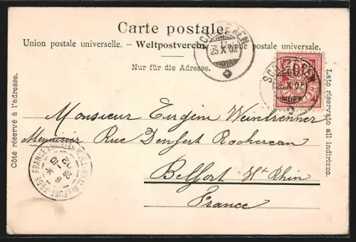 AK Zürich, Quaibrücke und Stadthausbrücke