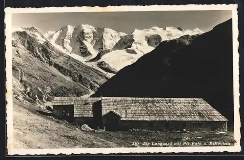 AK Pontresina, Alp Languard mit Piz Palü und Bellavista