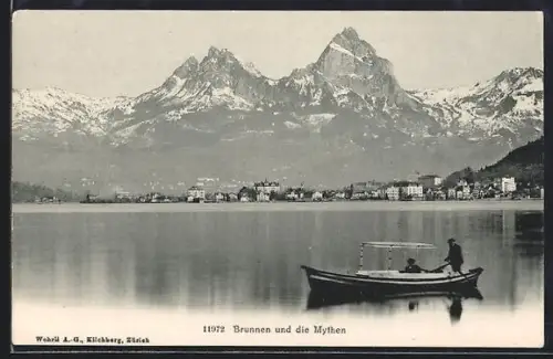 AK Brunnen, Teilansicht und die Mythen