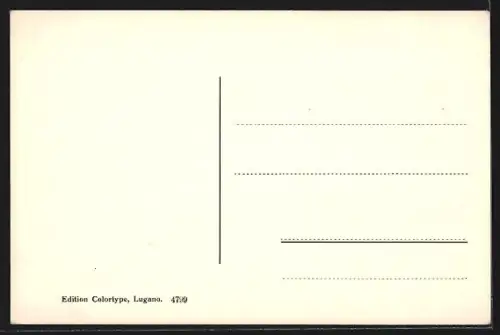 AK Morcote /Lago di Lugano, Teilansicht mit Kirche