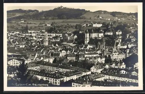 AK St. Gallen-C., Teilansicht mit Freudenberg
