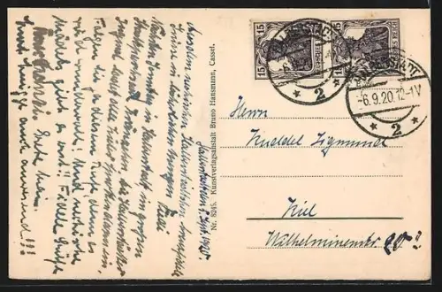 AK Halberstadt, Breiteweg mit Geschäften