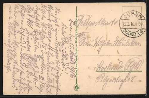 AK Düren /Rhld., Blick auf die Kasernenanlage