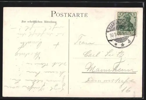 AK St. Johann a. Saar, Schlosscafé an der Victoriabrücke, Besitzer Fr. Friederichs, Innenansicht