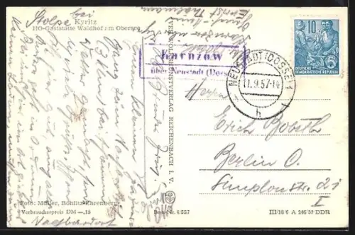 AK Kyritz, HO-Gaststätte Waldhof am Obersee