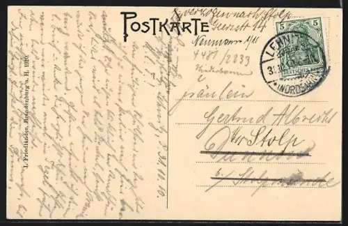 AK Lehnitz, Restaurant und Hötel zum Seelöwen, Inh. Karl Scheidt, Steg am Lehnitz-See