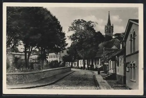 AK Feldberg /Mecklbg., Partie in der Fürstenbergerstrasse