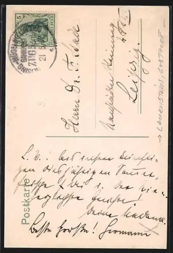 AK Hartmannmühle b. Lauenstein, Aussenansicht mit Grünanlagen