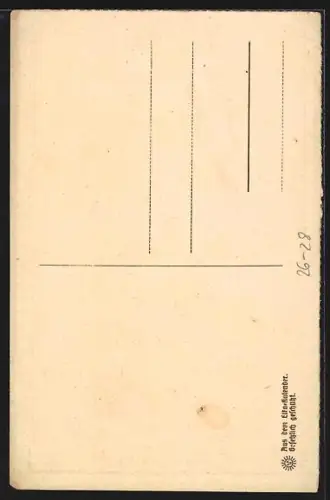 Steindruck-AK Osnabrück, Altes Haus in der Bierstrasse