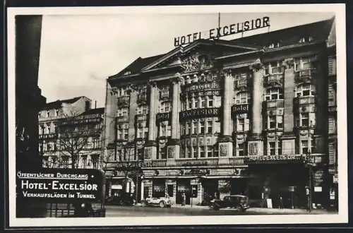 AK Berlin-Kreuzberg, Blick auf das Hotel Excelsior