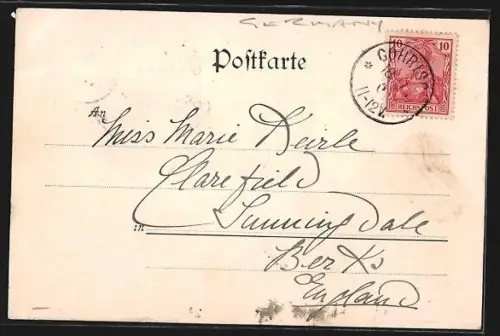 AK Gohrisch /S. Schweiz, Totalansicht des Ortes mit Umgebung