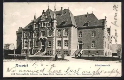 AK Neuwied, Aussenansicht der Blindenanstalt Auguste Victoria Haus